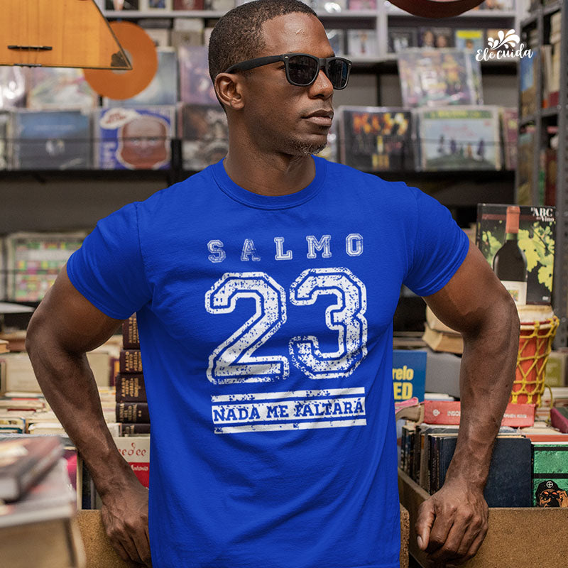 Camiseta Masculina "Salmo 23"
