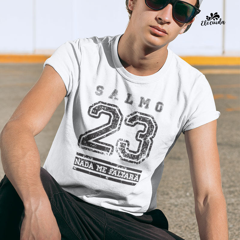 Camiseta Masculina "Salmo 23"