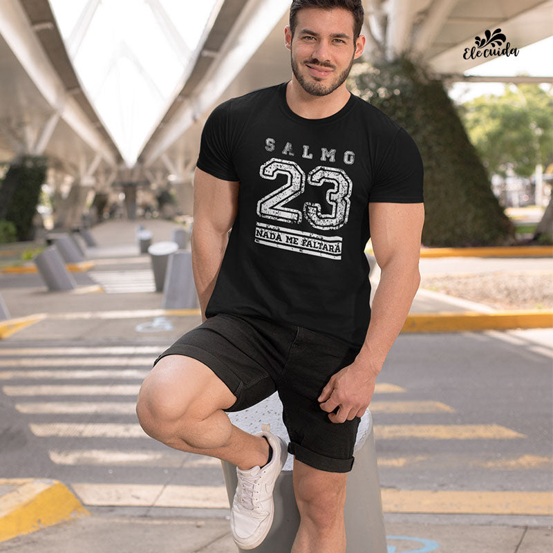 Camiseta Masculina "Salmo 23"
