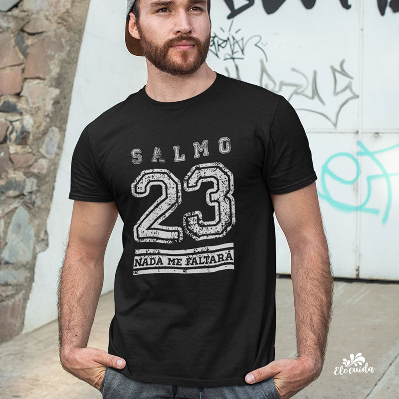 Camiseta Masculina "Salmo 23"
