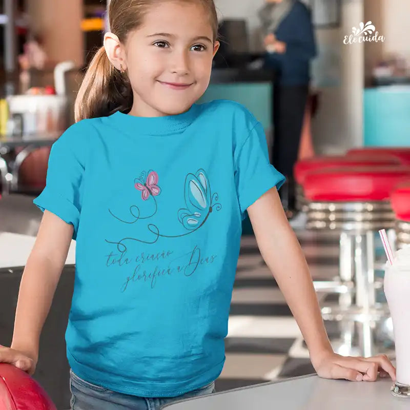 Camiseta Infantil "Toda Criação Glorifica a Deus!"
