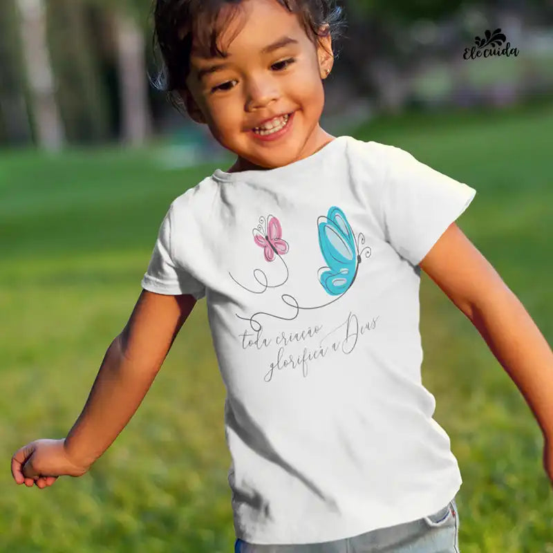 Camiseta Infantil "Toda Criação Glorifica a Deus!"