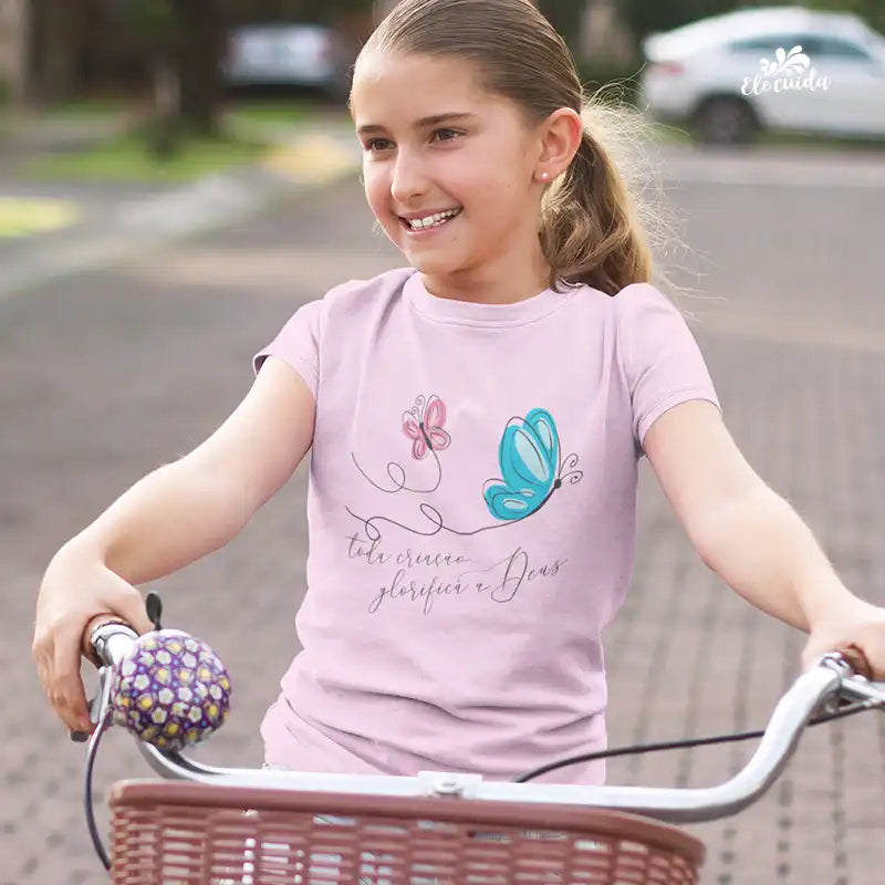 Camiseta Infantil "Toda Criação Glorifica a Deus!"