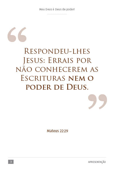 Ebook "Deus de Poder"