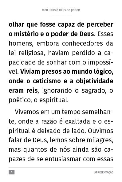 Ebook "Deus de Poder"