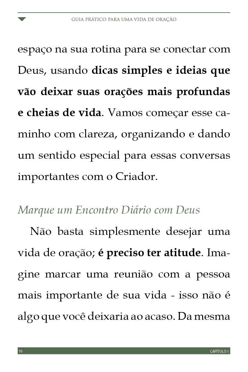 Ebook "Guia Prático Para Uma Vida de Oração"