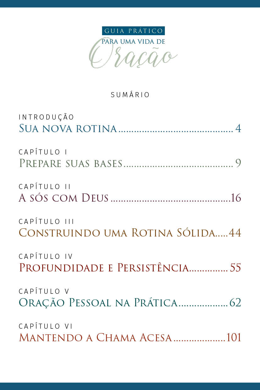 Ebook "Guia Prático Para Uma Vida de Oração"
