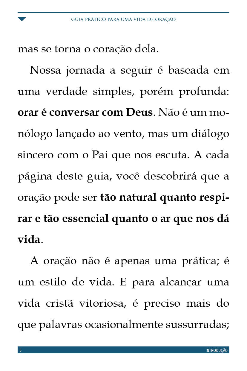 Ebook "Guia Prático Para Uma Vida de Oração"