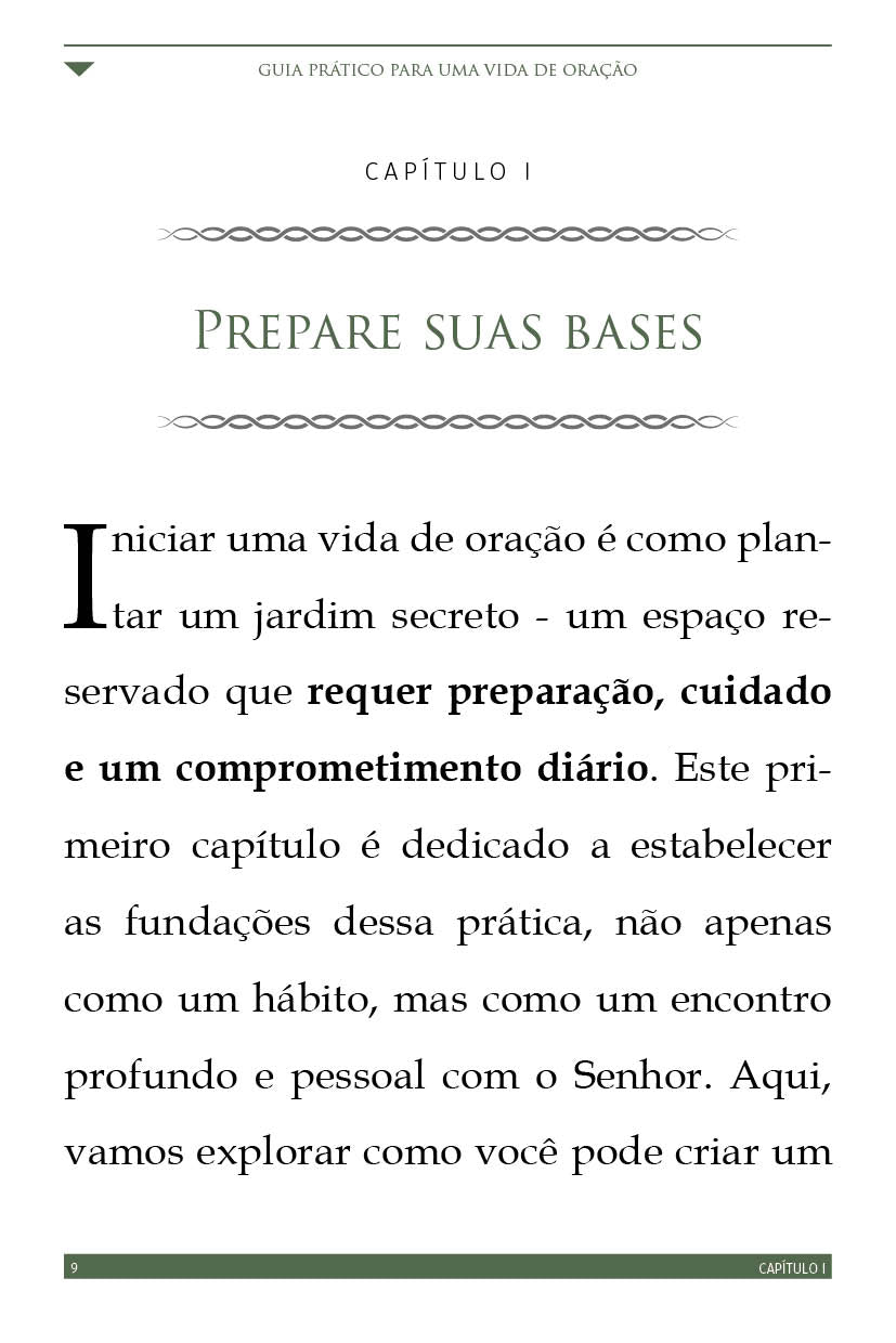Ebook "Guia Prático Para Uma Vida de Oração"