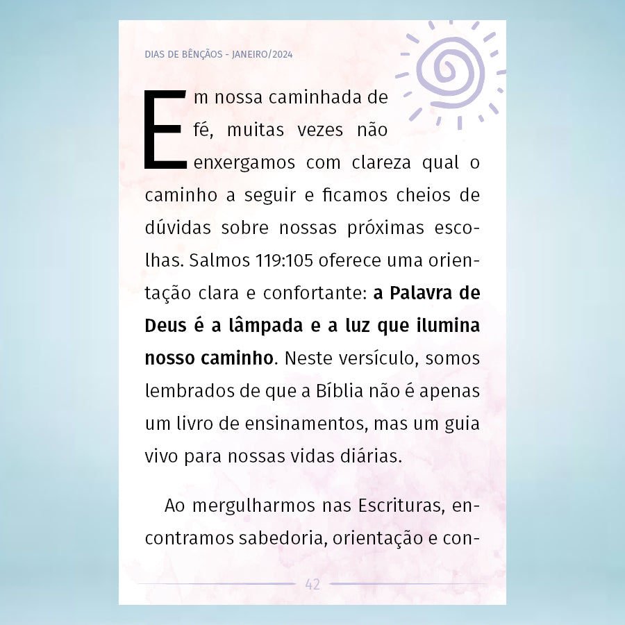 Ebook "Dias de Bênçãos - Jan/24"