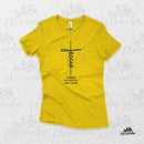 Camiseta Feminina "Jesus Morreu na cruz em meu lugar"