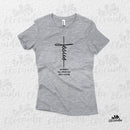 Camiseta Feminina "Jesus Morreu na cruz em meu lugar"