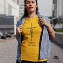 Camiseta Feminina "Jesus Morreu na cruz em meu lugar"