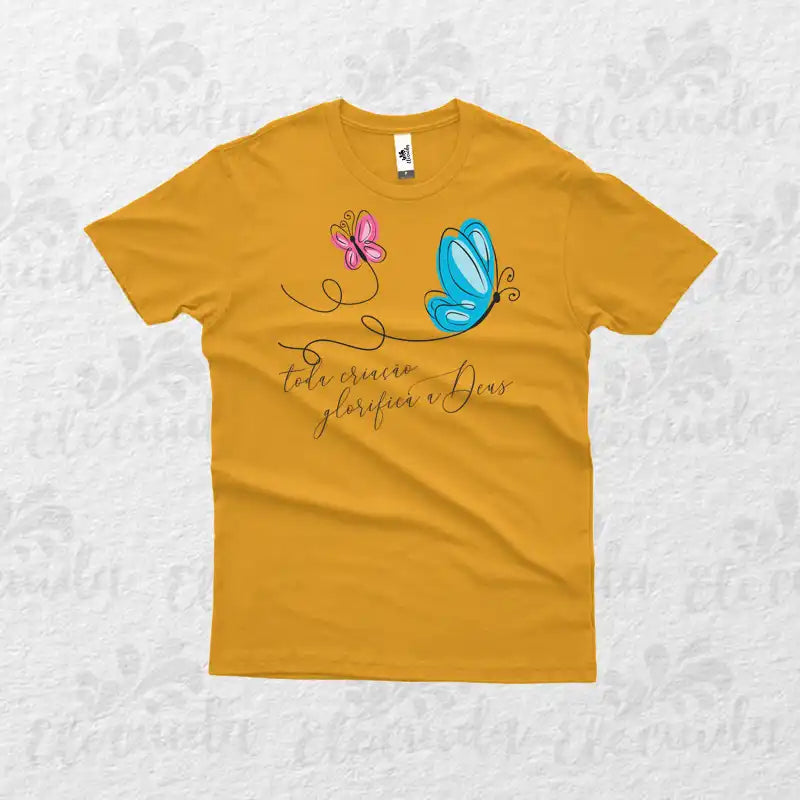 Camiseta Infantil "Toda Criação Glorifica a Deus!"