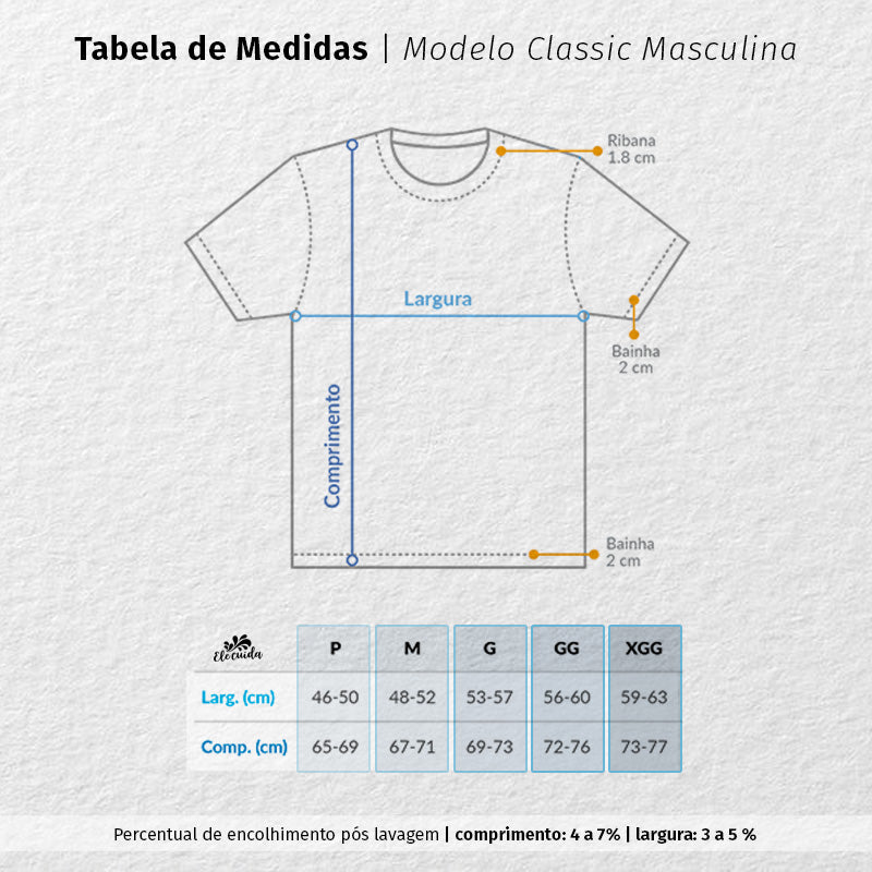 Camiseta Masculina "Salmo 23"